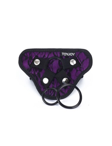 GET REAL - STRAP-ON LACE HARNESS PURPLE