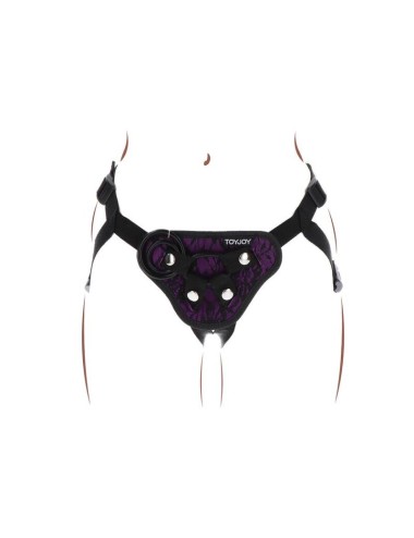 GET REAL - STRAP-ON LACE HARNESS PURPLE