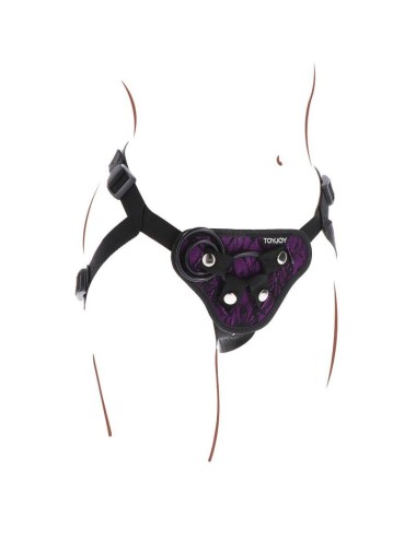 GET REAL - STRAP-ON LACE HARNESS PURPLE