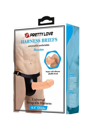 PRETTY LOVE - HARNNES BRIEFS WITH DIDLO INCLUDED