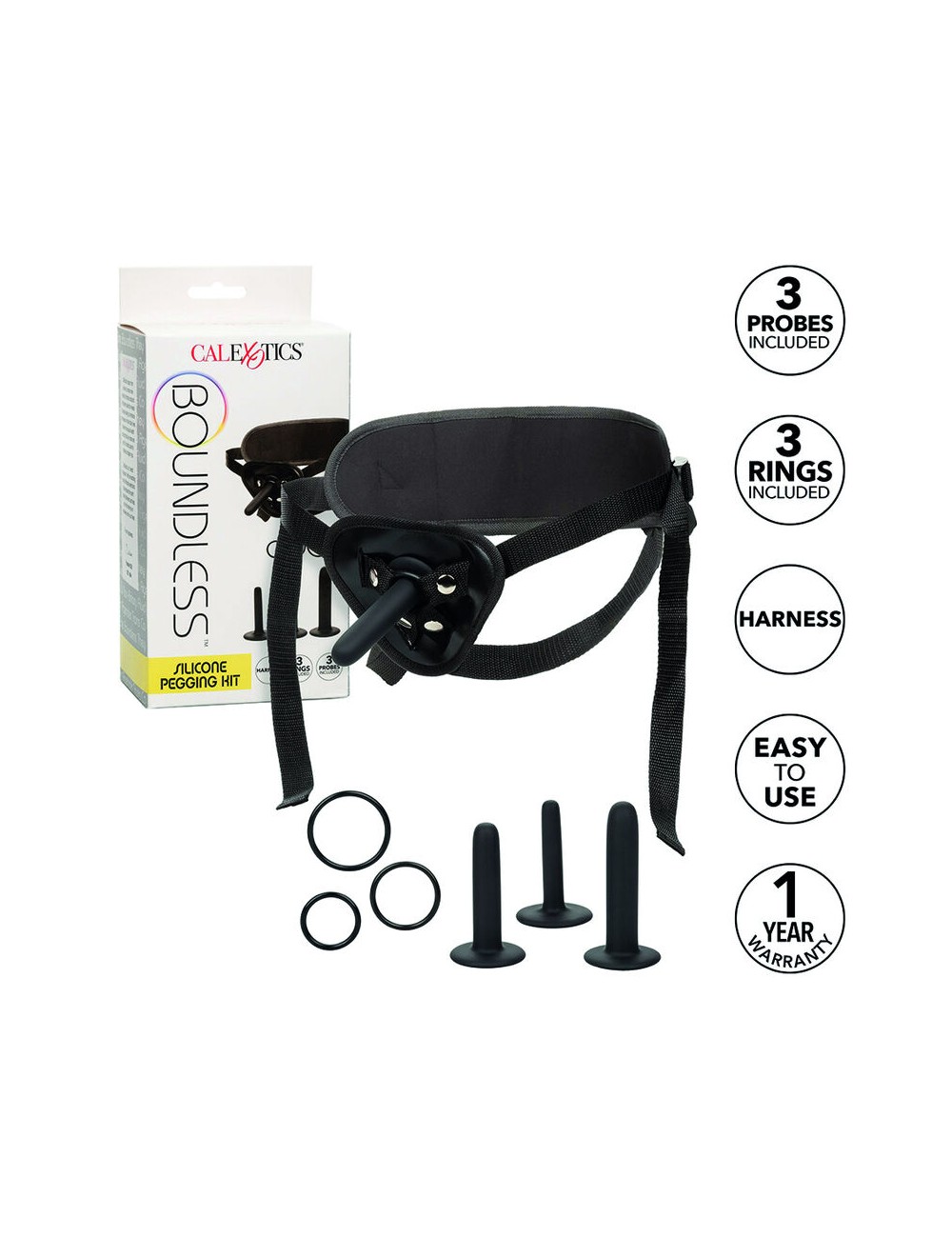 CALIFORNIA EXOTICS - BOUNDLESS SILICONE PEGGING KIT CALIFORNIA EXOTICS - BOUNDLESS SILICONE PEGGING KIT