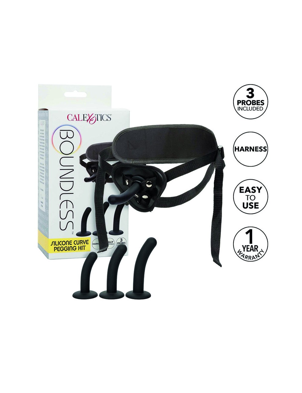 CALIFORNIA EXOTICS - BOUNDLESS SILICONE CURVE PEGGING KIT