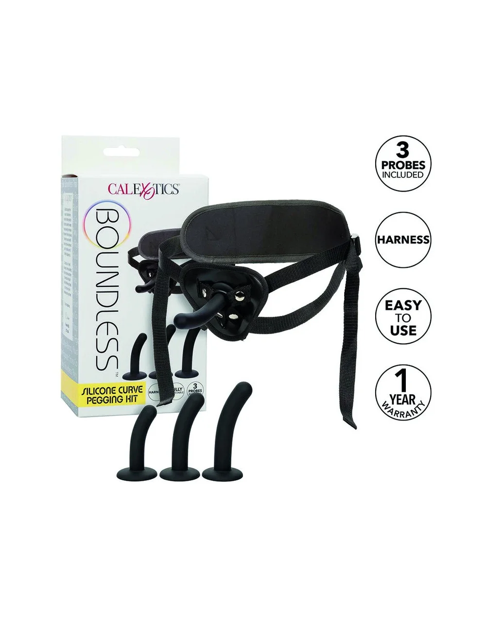 CALIFORNIA EXOTICS - BOUNDLESS SILICONE CURVE PEGGING KIT CALIFORNIA EXOTICS - BOUNDLESS SILICONE CURVE PEGGING KIT
