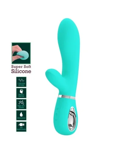 PRETTY LOVE - THOMAS MULTIFUNCTION G-SPOT VIBRATOR AQUA GREEN