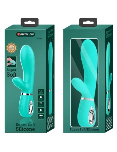 PRETTY LOVE - THOMAS MULTIFUNCTION G-SPOT VIBRATOR AQUA GREEN