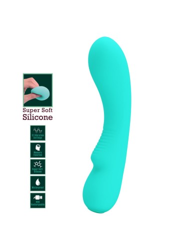 PRETTY LOVE - PRESCOTT RECHARGEABLE VIBRATOR AQUA GREEN