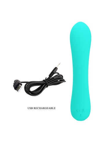 PRETTY LOVE - PRESCOTT RECHARGEABLE VIBRATOR AQUA GREEN