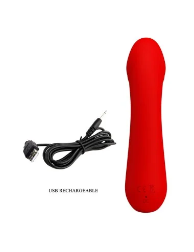 PRETTY LOVE - CETUS RECHARGEABLE VIBRATOR RED