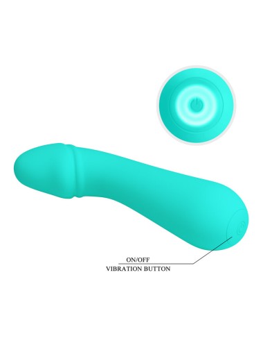 PRETTY LOVE - CETUS RECHARGEABLE VIBRATOR AQUA GREEN