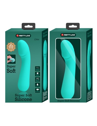 PRETTY LOVE - CETUS RECHARGEABLE VIBRATOR AQUA GREEN