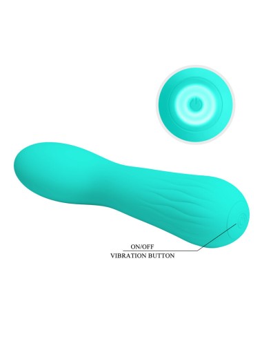 PRETTY LOVE - FAUN RECHARGEABLE VIBRATOR AQUA GREEN