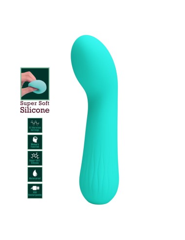 PRETTY LOVE - FAUN RECHARGEABLE VIBRATOR AQUA GREEN