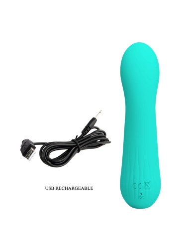 PRETTY LOVE - FAUN RECHARGEABLE VIBRATOR AQUA GREEN