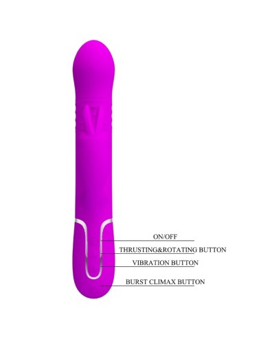 PRETTY LOVE - COALE RABBIT VIBRATOR PEARLS VIOLET