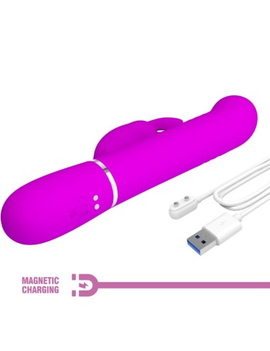 PRETTY LOVE - COALE RABBIT VIBRATOR PEARLS VIOLET