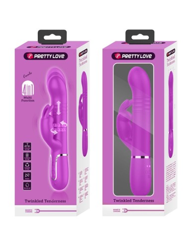 PRETTY LOVE - COALE RABBIT VIBRATOR PEARLS VIOLET