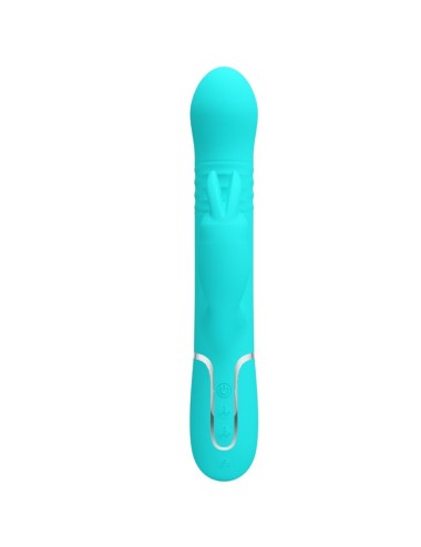 PRETTY LOVE - COALE RABBIT VIBRATOR PEARLS AQUA GREEN