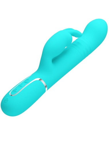 PRETTY LOVE - COALE RABBIT VIBRATOR PEARLS AQUA GREEN