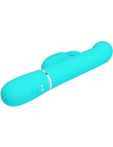PRETTY LOVE - COALE RABBIT VIBRATOR PEARLS AQUA GREEN