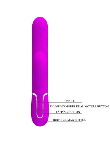 PRETTY LOVE - PERLITA MULTIFUNCTION 3 IN 1 G-SPOT VIBRATOR VIOLET
