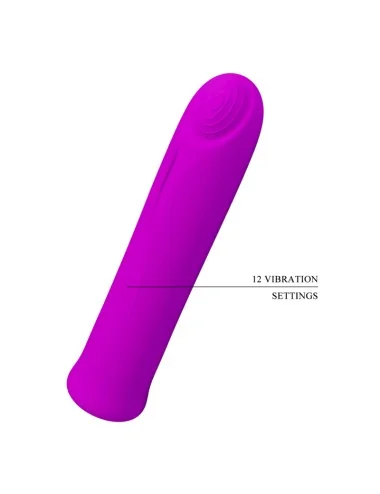 PRETTY LOVE - CURTIS MINI SUPER POWER VIBRATOR 12 VIOLET SILICONE VIBRATIONS