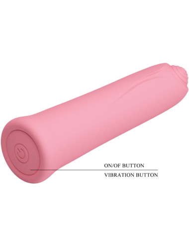 PRETTY LOVE - CURTIS MINI SUPER POWER VIBRATOR 12 PINK SILICONE VIBRATIONS