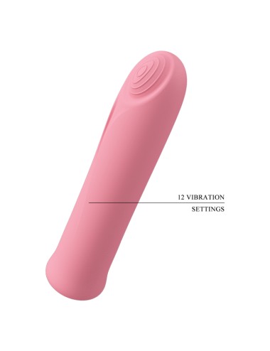 PRETTY LOVE - CURTIS MINI SUPER POWER VIBRATOR 12 PINK SILICONE VIBRATIONS