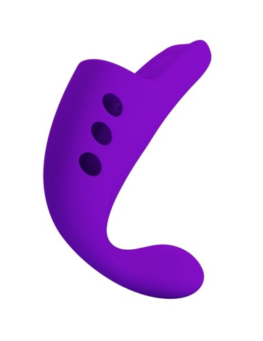 PRETTY LOVE - GORGON PURPLE RECHARGEABLE FINGER VIBRATOR