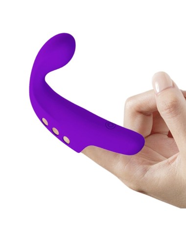 PRETTY LOVE - GORGON PURPLE RECHARGEABLE FINGER VIBRATOR