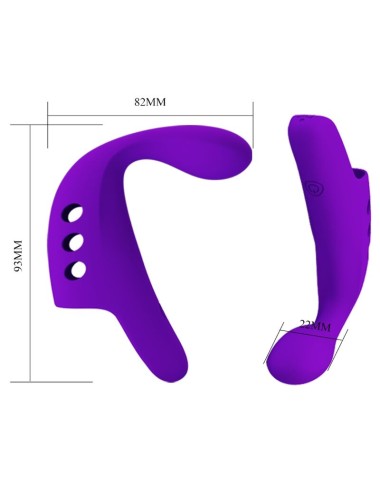 PRETTY LOVE - GORGON PURPLE RECHARGEABLE FINGER VIBRATOR