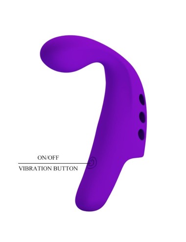 PRETTY LOVE - GORGON PURPLE RECHARGEABLE FINGER VIBRATOR