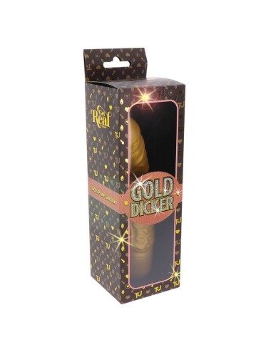 GET REAL - GOLD DICKER STIM VIBRATOR GOLD