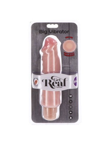 GET REAL - DUAL DENSITY BIG VIBRATOR 20,5 CM SKIN