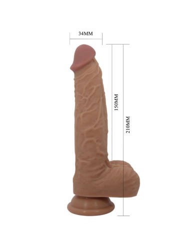 PRETTY LOVE - JONATHAN SILICONE DILDO 3 VIBRATIONS + 3 INSERTION MEASUREMENTS REMOTE CONTROL 21 CM