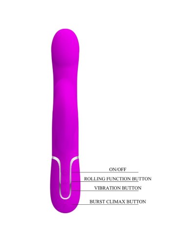 PRETTY LOVE - RABBIT VIBRATOR PEARLS VIOLET