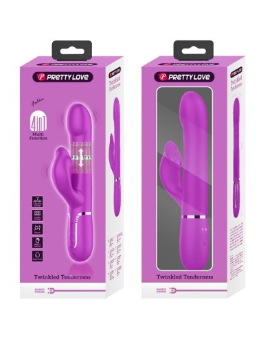 PRETTY LOVE - RABBIT VIBRATOR PEARLS VIOLET