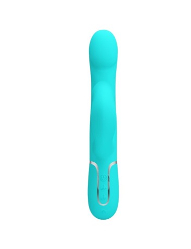 PRETTY LOVE - RABBIT VIBRATOR PEARLS AQUA GREEN