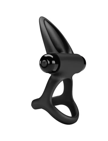 PRETTY LOVE - VIBRATING RING 10 VIBRATIONS BLACK SILICONE