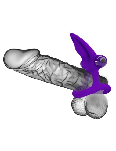 PRETTY LOVE - VIBRATOR RING 10 VIBRATIONS VIOLET SILICONE