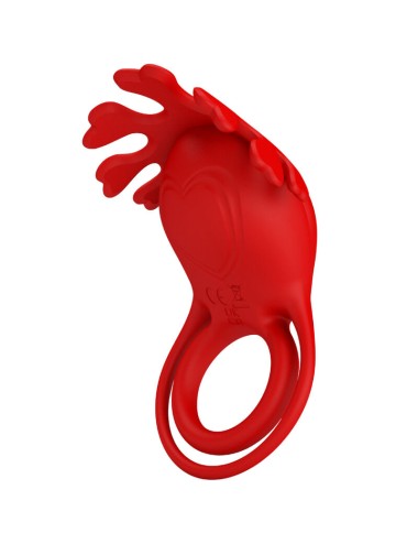 PRETTY LOVE - RUBEN VIBRATOR RING 7 VIBRATIONS SILICONE RED