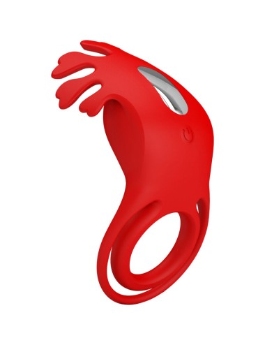 PRETTY LOVE - RUBEN VIBRATOR RING 7 VIBRATIONS SILICONE RED