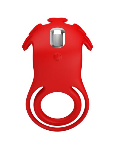 PRETTY LOVE - RUBEN VIBRATOR RING 7 VIBRATIONS SILICONE RED