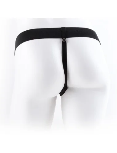 FETISH FANTASY SERIES - ADJUSTABLE HARNESS REMOTE CONTROL REALISTIC PENIS WITH TESTICLES 23 CM
