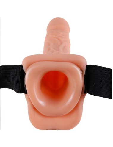 FETISH FANTASY SERIES - ADJUSTABLE HARNESS REMOTE CONTROL REALISTIC PENIS WITH TESTICLES 23 CM