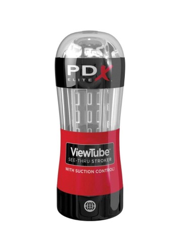 PDX ELITE - STROKER VIEWTUBE CONTROL SUCTION TRANSPARENT