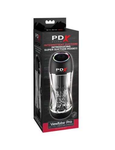 PDX ELITE - STROKER VIEWTUBE PRO VIBRATOR TRANSPARENT