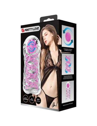 PRETTY LOVE - FANTASY MALE MASTURBATOR WITH INTERNAL SPIRAL AND TRANSPARENT BALLS