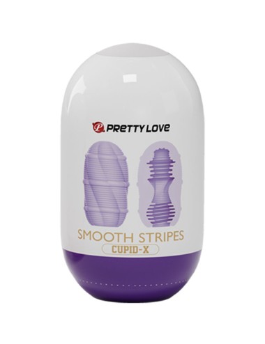 PRETTY LOVE - SMOOTH STRIPES CUPID MASTURBATOR EGG