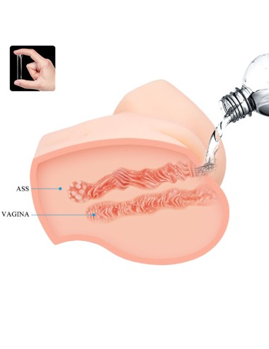 CRAZY BULL - REALISTIC VAGINA AND ANUS DOUBLE VIBRATION