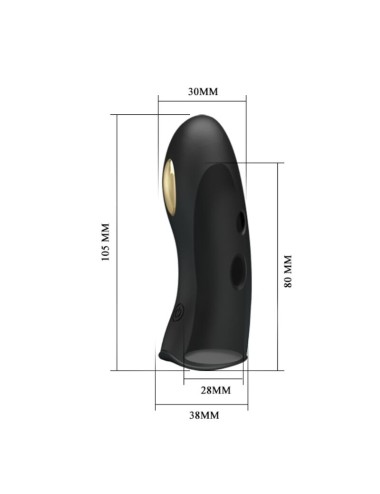 PRETTY LOVE - MARICO BLACK ELECTRO-STIMULATOR FINGER COVER